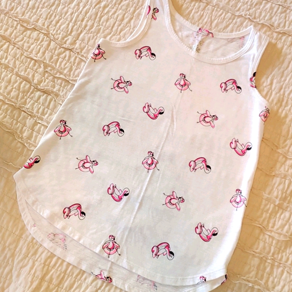 3/$15 Girls flamingo tank